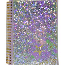 Smily Kiddos Sparkle Metallic Spiral Notebook Purple - 80 Pages-83