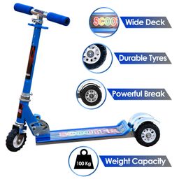 Zest 4 Toyz 3 Wheel Scooter With Brake - Assorted-9