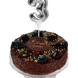 Amfin Number Foil Balloon Cake Topper - Silver-image-32