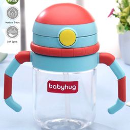 Babyhug Twin Handle Tritan Straw SipperRed - 380 ml-21