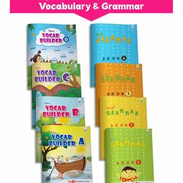 Grammar and Vocabulary Books Pack of 8 - English-12