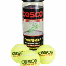 Cosco Championship Tennis Ball Pack of 3 - Yellow-22