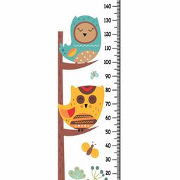 WENS Sleepy Owls Wall Height Chart - Multicolor-image-16