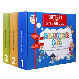 Enjunior Box Educational Activity Game With Puzzles & Role Play Mask Pack of 3 - Yellow Green Blue-image-71
