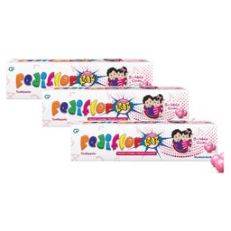 PediflorKidz Anticavity Fluoride Vegan Friendly Bubble Gum Flavor Toothpaste -70 g (Pack of 3)-image-88