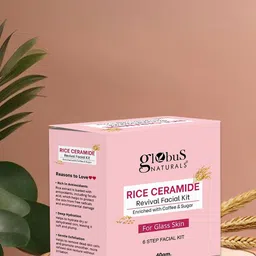 Globus naturals Rice Ceramide 6 Step Facial Kit For Korean Glass Skin- 40 g-39