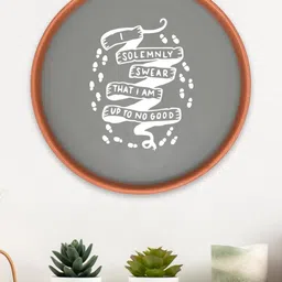 Terracotta Harry Potter Wall Plate I Solemnly Riddle (L - 20 cm)-image-86
