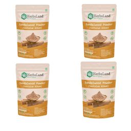HerbsLand Set Of 4 Sandalwood Powder Face Mask - 100 g-27