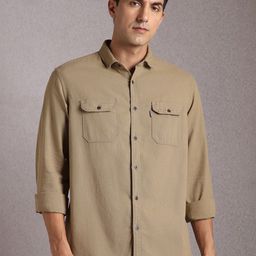 Louis Philippe Jeans Men Slim Fit Spread Collar Casual Shirt-image-40