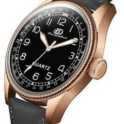 DOUBLERUN Men Round Dial & Leather Straps Analogue Multi Function Watch H05N1115 image 5