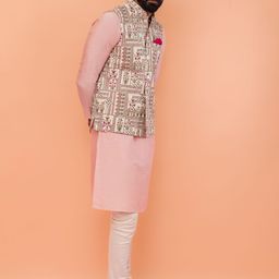 KISAH Men Printed Nehru Jacket-80