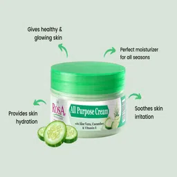 ROSA Set Of 2 All-Purpose Cream with Aloevera & Cucumber - 100 ml Each image 2
