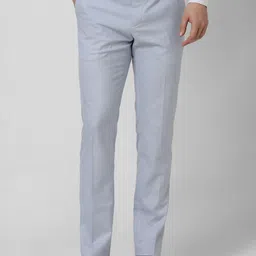 Peter England Men Printed Slim Fit Trousers-picture-13
