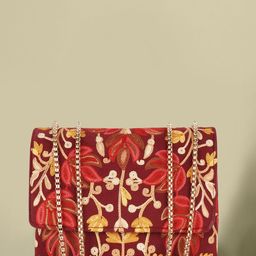 EVEDA Women Floral Printed Structured Sling Bag-image-82