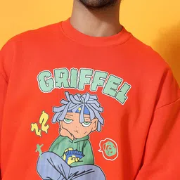 GRIFFEL Men Typography Printed Round Neck Winter Tracksuits image 3