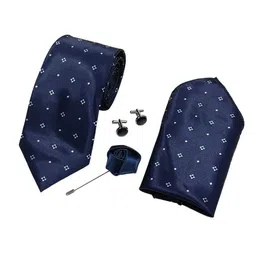 RARE COMBEE GROUP Men Tie, Cufflinks, Pocket Square Accessory Gift Set-picture-32