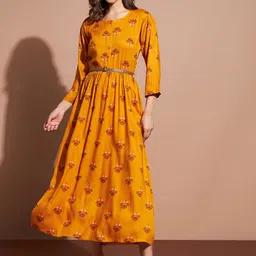 DressBerry Floral Print Fit & Flare Maxi Dress-picture-25