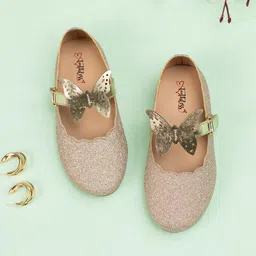 toothless Girls Butterfly Embellished Ballerinas-20