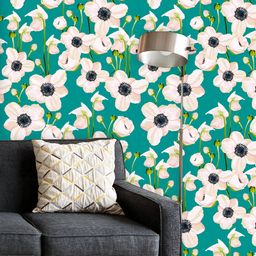 ArtzFolio Printed UV-Resistant Anti-Bacterial Watercolor Floral Pattern Peel & Stick Wallpaper-image-67