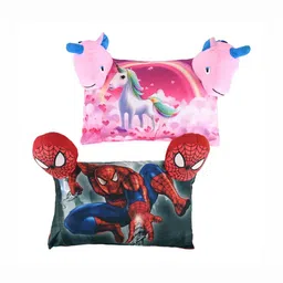 Aura Red And Pink 2 Pcs Cotton Filled Cotton Baby Pillow-16