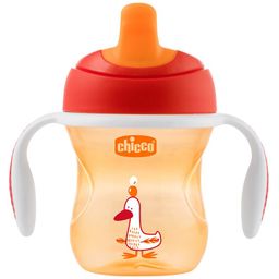 Chicco Training Cup With Semi Soft Spout - 200 ml (Color & Print May Vary) image 2