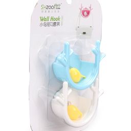 fab n funky Wall Hook Bird Nest Shape Pack Of 2 (Color & Character May Vary) image 2