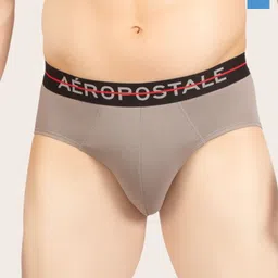 Aeropostale Pack Of 2 Mid-Rise Basic Briefs A_LJSBF01-BGCB/SGRY-54
