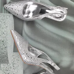 Jove Embellished PU Party Stiletto Pumps-12