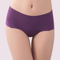 LULU & SKY Seamless Mid-Rise Hipster Briefs 99061-PURPLE-image-56