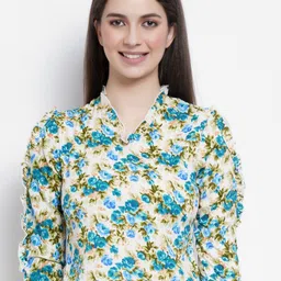 MISS HAUTE Floral Print Crepe Top-picture-42