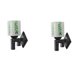 SOMIL Green Glass Cylinder Printed Wall Lamps-image-63