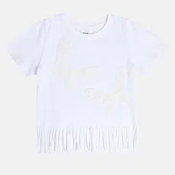 MINI KLUB Girls Embroidered Print Cotton Top-image-89
