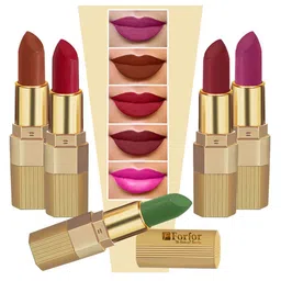 FORFOR Xpression Set Of 5 Stick Matte Bullet Lipstick - 3.5g Each-301-302-303-304-305-4