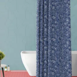 ArtzFolio Blue Printed Waterproof Shower Curtain-image-83