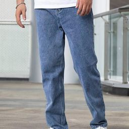 me Queen Men Straight Fit Mid-Rise Low Distress Light Fade Jeans-image-90