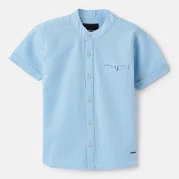 Blue Giraffe Boys Opaque Casual Shirt-image-90