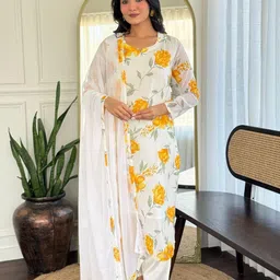 KALINI Women Printed Straight Kurta Set-picture-13