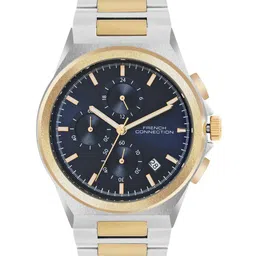French Connection Men Patterned Dial & Stainless Steel Bracelet Style Straps Analogue Watch FCH02TM-U-picture-30