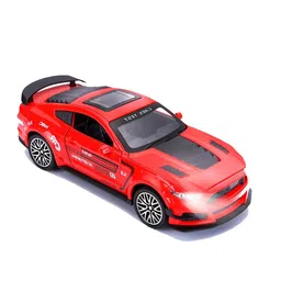 UKAXA Kids 132 Die Cast Metal Model Mustang Toy Car Pullback Openable Door Sound & Light-10
