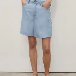 MANGO Women Mid-Rise Straight Fit Bermuda Shorts-image-30