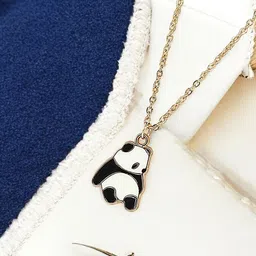 FEMMIBELLA Gold-Plated Animal Shaped Pendants with Chains-picture-5