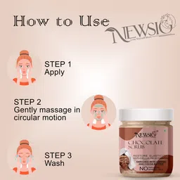 Newsio Set Of 3 Chocolate Scrub 100 g Each image 4