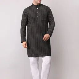 Voniry Men Striped Regular Kurta with Pyjamas-27