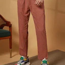 Campus Sutra Men Comfort Mid-Rise Regular Fit Trousers-picture-23