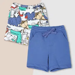 max Boys Pack Of 2 Regular Fit Cotton Shorts-86