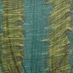 WINKLECART Colourblocked Pure Georgette Block Print Saree image 4
