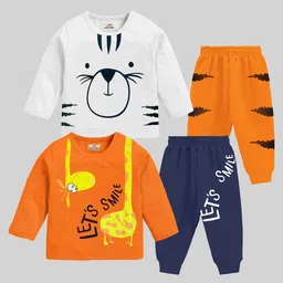 KUCHIPOO Boys Printed T-shirt with Pyjamas-image-17