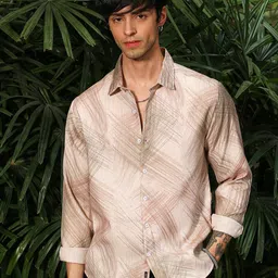Campus Sutra Men Comfort Opaque Printed Casual Shirt-image-99