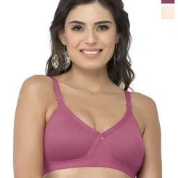 College Girl Cg1304 Pack Of 2 Cotton Full Coverage Lightly Padded Minimizer Bra-image-60