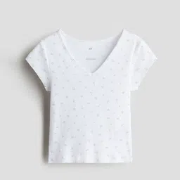 H&M Ribbed Cotton Jersey Top-picture-15